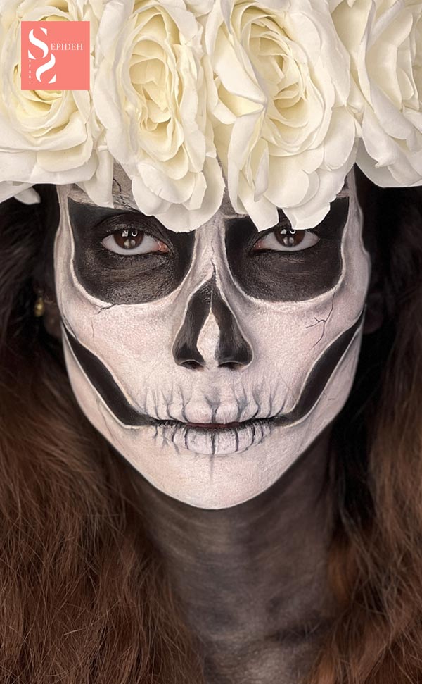 میکاپ فشن و هنری، آرایش خلاقانه و حرفه‌ای، مناسب مدلینگ، عکاسی و پروژه‌های تبلیغاتی