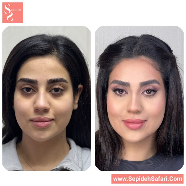 نمونه کار میکاپ عروسکی با تصاویر قبل و بعد آرایش عروسکی توسط سپیده صفری