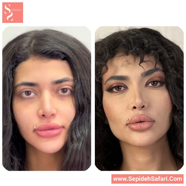 نمونه کار میکاپ گلم با تصاویر قبل و بعد آرایش گلم توسط سپیده صفری